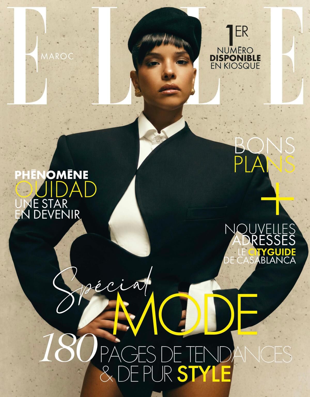 Певица Ouidad на обложке первого номера ELLE Maroc