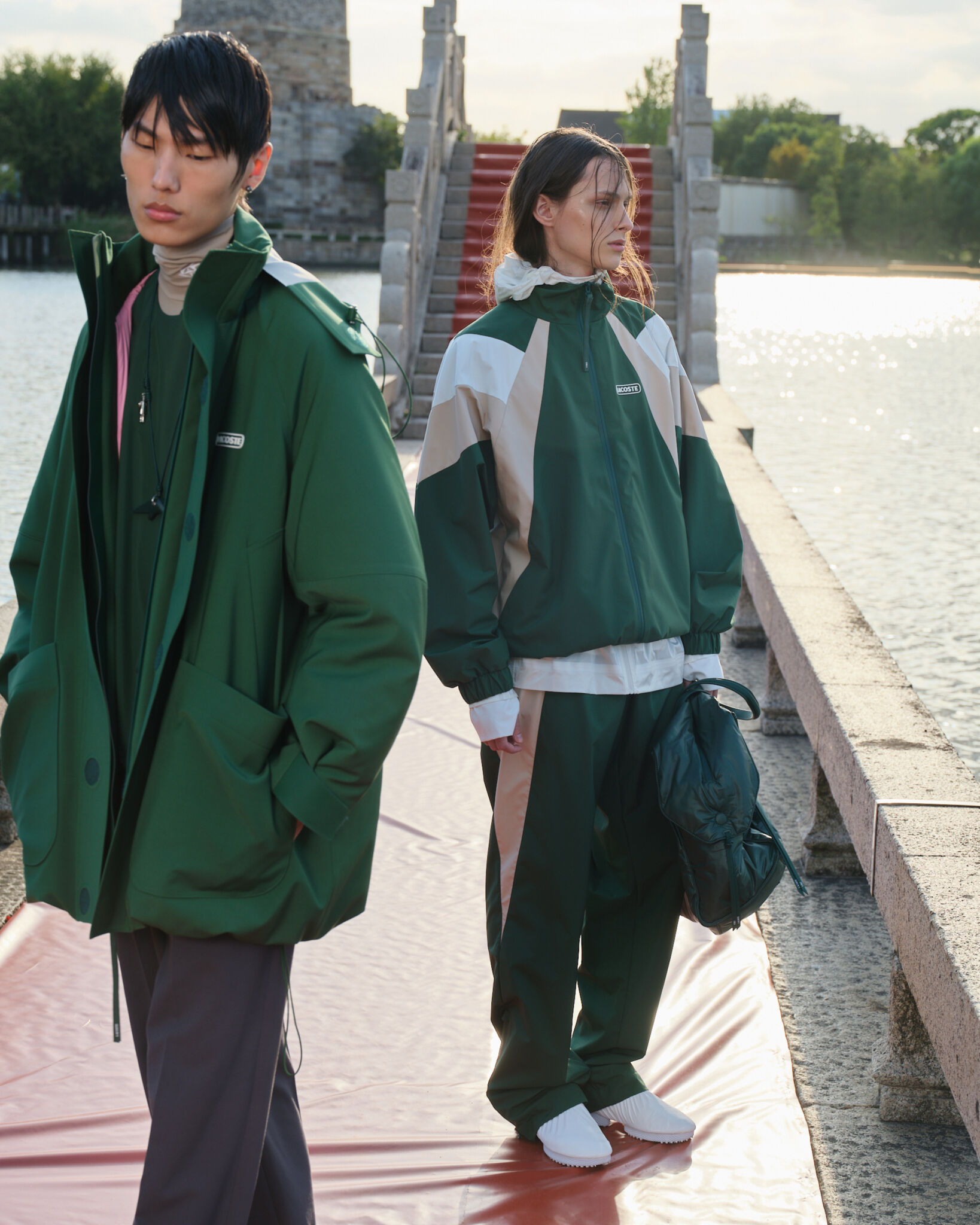 Looks from the Lacoste × Wang Yibo capsule