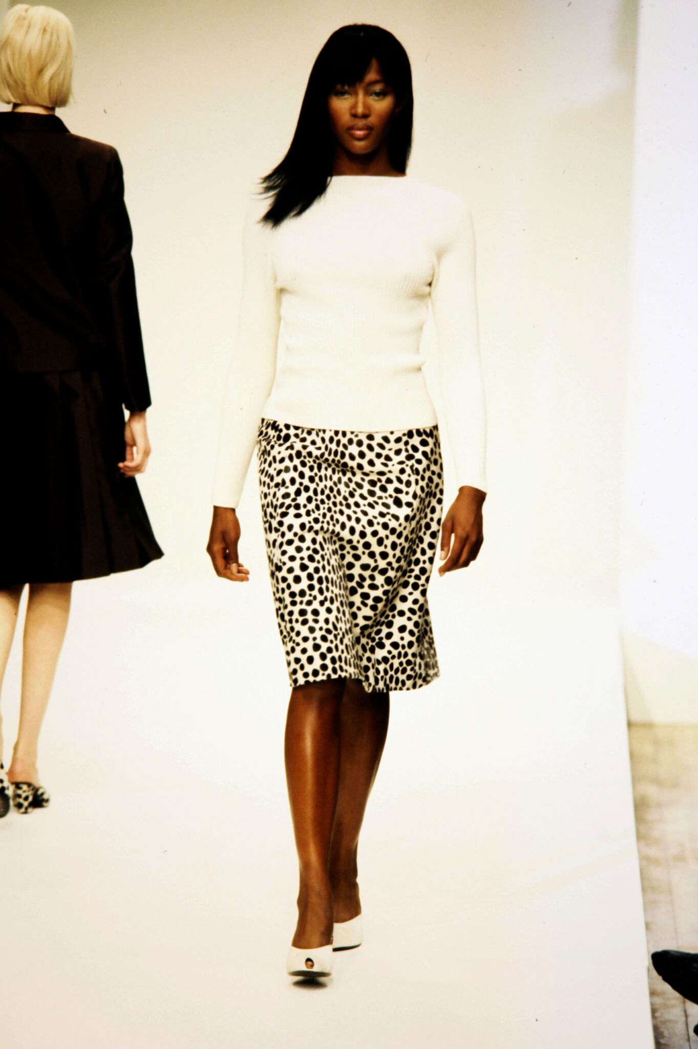 Naomi Campbell at Prada’s fall/winter 1995 show. Davide Maestri/Penske Media via Getty Images